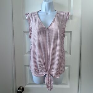 West Kei Sleeveless Tie Waist Top